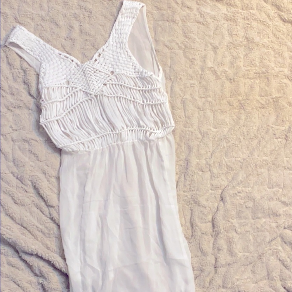 Sheet maxi beach coverup